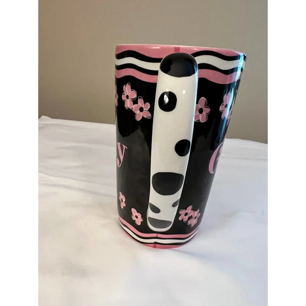 By Ganz Girly Mug Black & Pink‎ 6